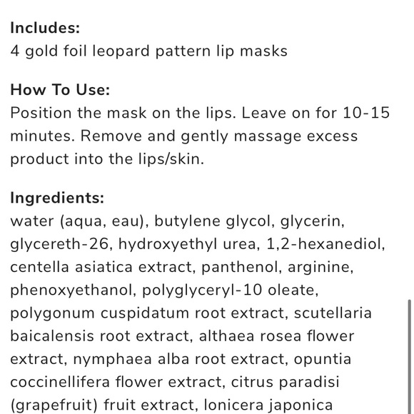 SF Gold Foil Lip Mask - Picture 4 of 5